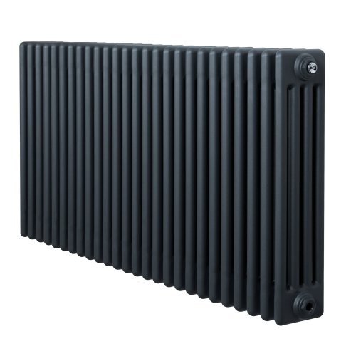 Traditional 4 Column Radiator - 600 x 1190mm - Anthracite Grey