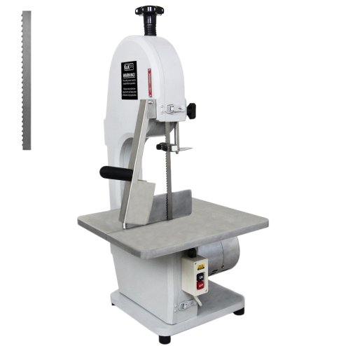 Commercial Bone Saw Bandsaw Butchers Meat Cutting Slicer Frozen Pork Fish Ribs Cut Restaurant Blades Electric Machine