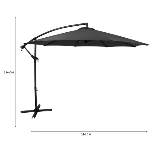 Cantilever Parasol 3m - Grey