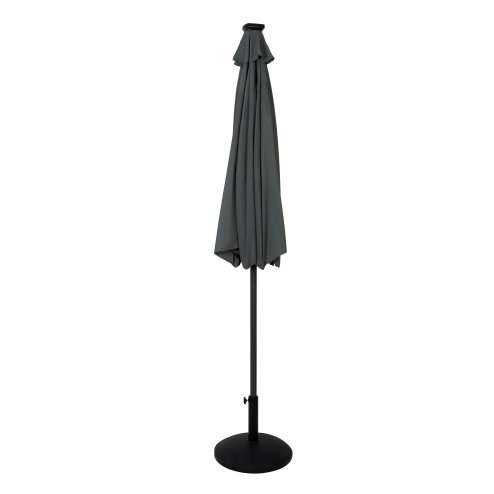 LED Tilt Parasol 2.7m With Tilt Base - Grey