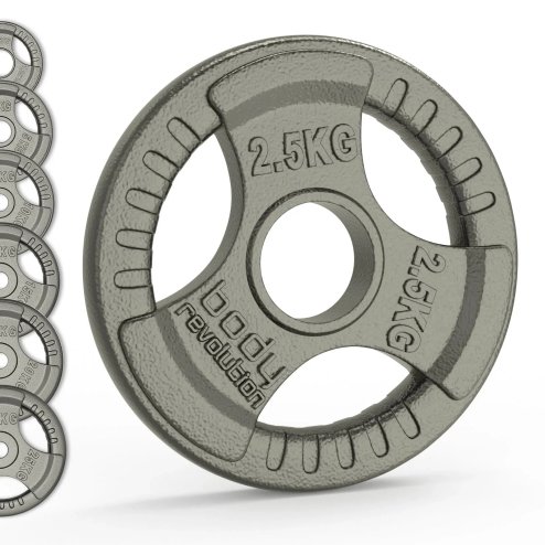 Olympic Tri Grip Cast Iron Weight Plates Pairs Sets 2 x 1.25kg