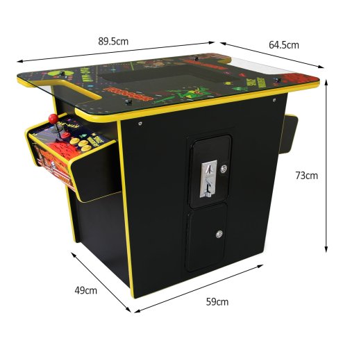 MonsterShop Cocktail Table Retro Arcade Games Machine / 2 Player Classic Cabinet 60 Games