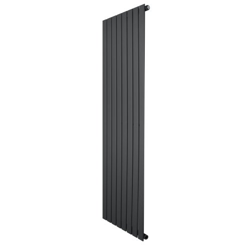 Flat Single Column Radiator - 1600 x 560mm - Anthracite Grey
