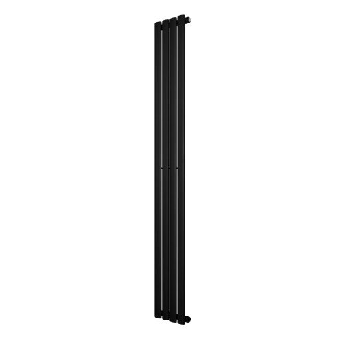 Oval Single Column Radiator - 1800 x 240mm - Black