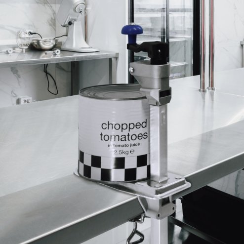 Commercial Can Opener 50cm 20 Inch Heavy Duty Stainless Steel Large Manual Tin Opener Sharp Blade Professional Kitchen Catering Restaurant Workbench Table Top Clamp Adjustable Height FREE Bench Screws