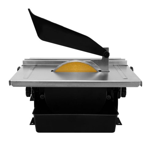 Wet Tile Cutter Table Saw Electric 600W 230V 2 x FREE 180mm Diamond Blades 330 x 360mm Worktop 35mm Cutting Depth 2950 RPM 0-45? Tilting Range Heavy Duty Cutting Machine Wall & Floor Stainless Steel