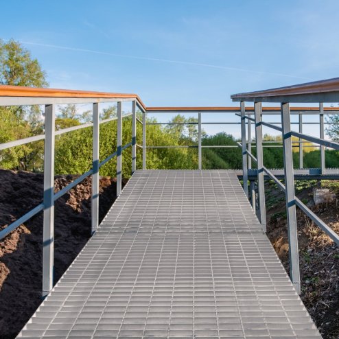 Galvanised Grating Floor Forge Walkway Mesh Floor Panel Grid Drainage Gutter Vent Heavy Duty Weatherproof Steel Zinc Coated 700mm x 700mm x 30mm 4mm Metal Thickness 490kg Load Capacity