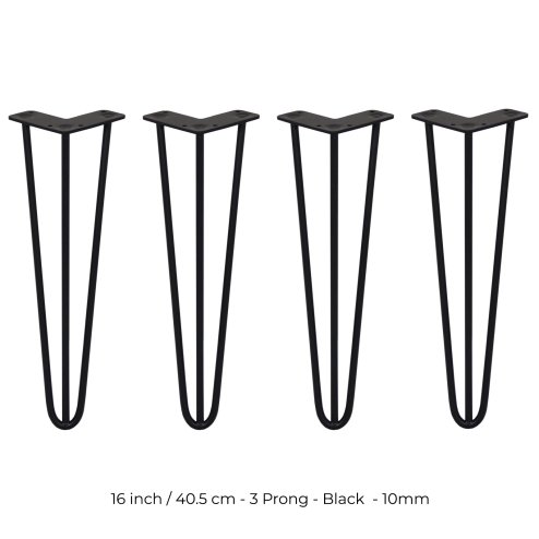 4 x Hairpin Legs / Hair Pin Legs Set SkiSki Legs Furniture Desk Bench Chair Table 16