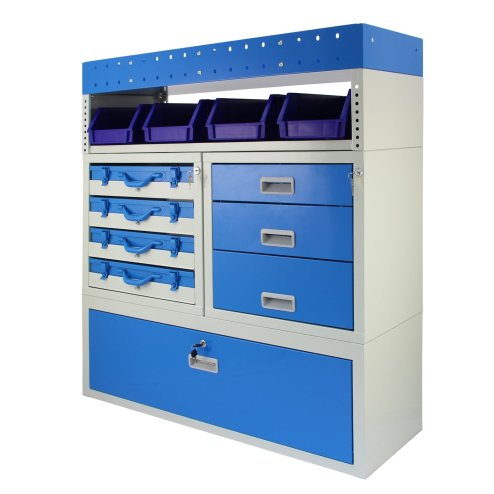 Monster Racking Storm Secure Van Racking Garage Storage Unit Blue 101.6cm x 117.8cm x 36cm