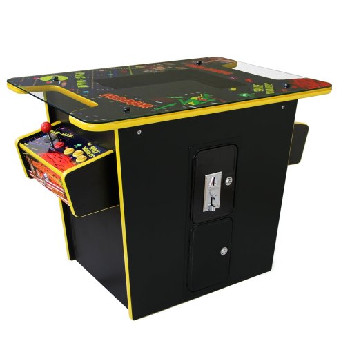 MonsterShop Cocktail Table Retro Arcade Games Machine / 2 Player Classic Cabinet 60 Games