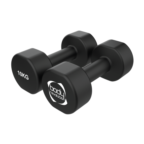 2 x 10KG Neoprene dumbbells