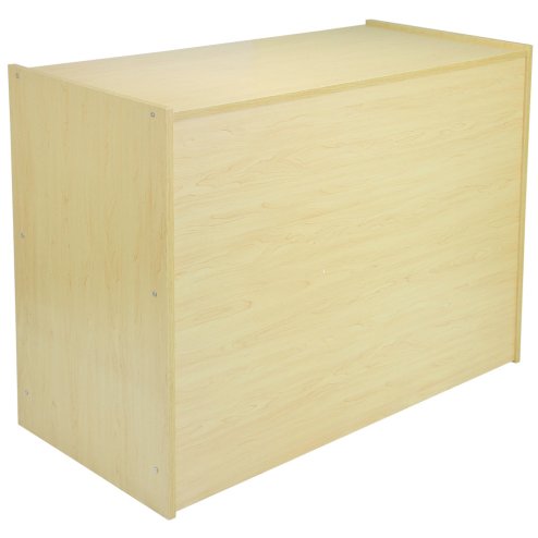 MonsterShop Galaxy Retail Display Shop Counters Set & Glass Showcase Cabinet Units, Maple