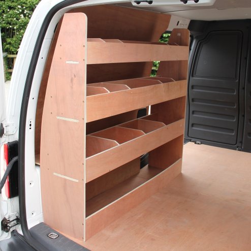 Monster Racking VW Caddy Van Racking & Shelving Storage Unit, 122.5cm x 122cm x 30cm, Plywood