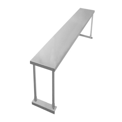 Single Tier Shelving for 5ft Catering Prep Table Commercial Kitchen Bench Overshelf Stainless Steel Heavy-duty 150 x 75 x 30cm (WxHxD)