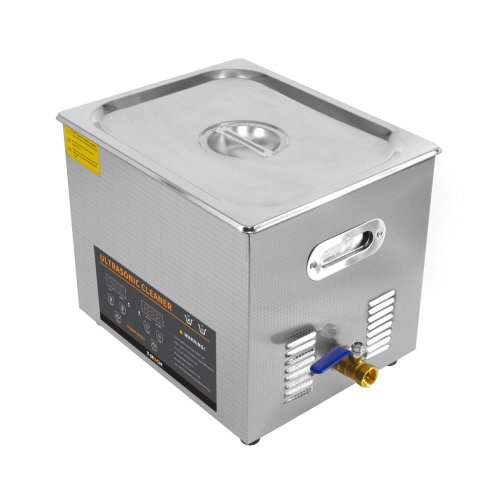 Digital Ultrasonic Cleaner 10L Professional Commercial Stainless Steel Ultra Sonic Bath Cleaning Tank Machine 1-30 Minute Timer 0-80C Heater 300W 240V 40kHZ FREE Wire Mesh Basket