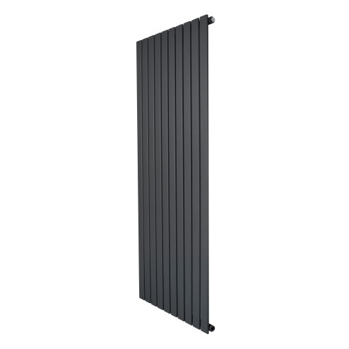 Flat Single Column Radiator - 1600 x 700mm - Anthracite Grey