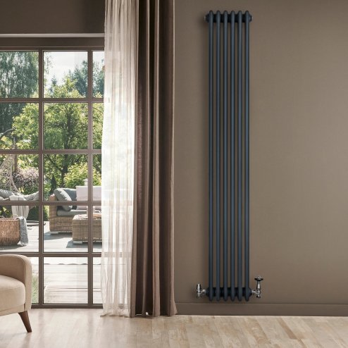 Traditional 4 Column Radiator - 1800 x 290mm - Anthracite Grey