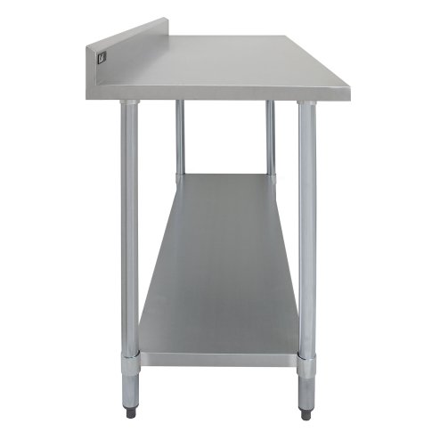 KuKoo 6ft Food Preparation Kitchen Catering Table, Stainless Steel, 250kg Capacity