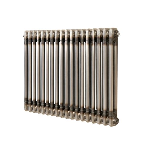 Traditional 2 Column Radiator - 600 x 830mm - Raw Metal