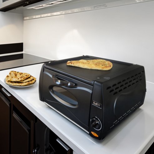 Tandoor Oven Mini Pizza Chapati Roti Lahmacun Manakish Naan Bread Maker Electric Tandoori Takeaway Kitchen Appliance Top Plate Aluminium Glass