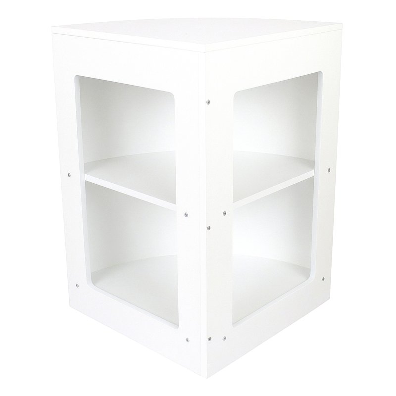 Retail Shop Corner Counter CM60 - White