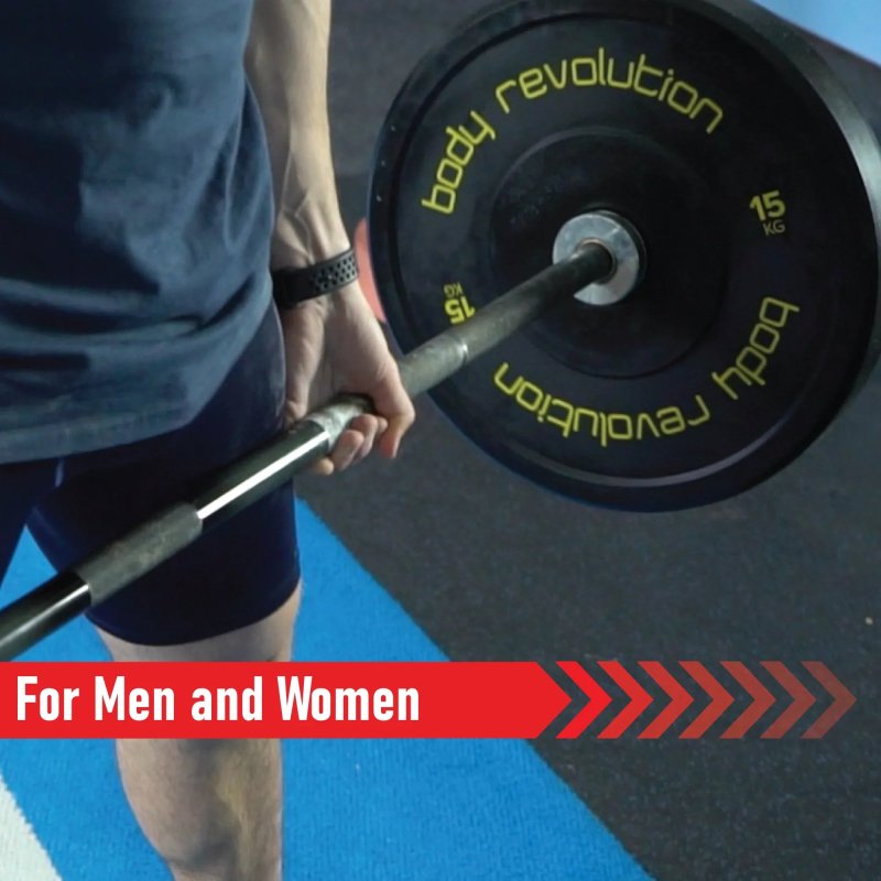 Body Revolution Olympic Bumper Plates Black 100kg SET 2x5kg 2x10kg 2x15kg 2x20kg