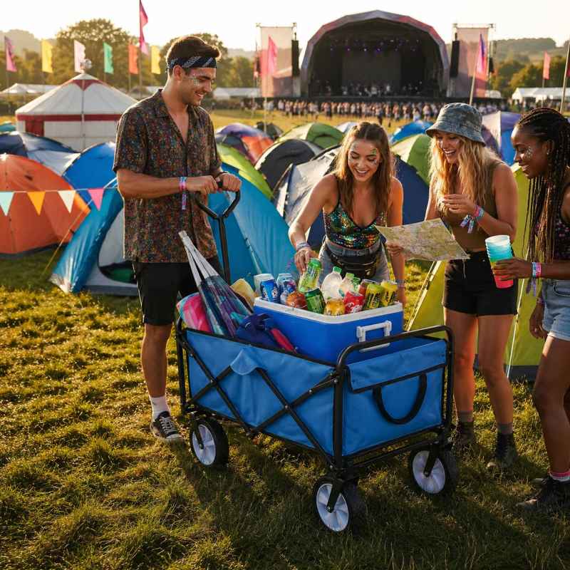 All-Terrain Festival & Beach Drinks Trolley Blue