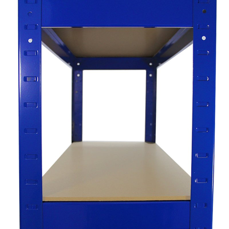 Racking Shelving Unit Boltless 5 Tier Garage Shelves, 5 x 75cm Wide Storage Organisation Workshop Shed Heavy Duty Steel 5 Shelves - 30 x 75 x 150cm Space Saver Bundle