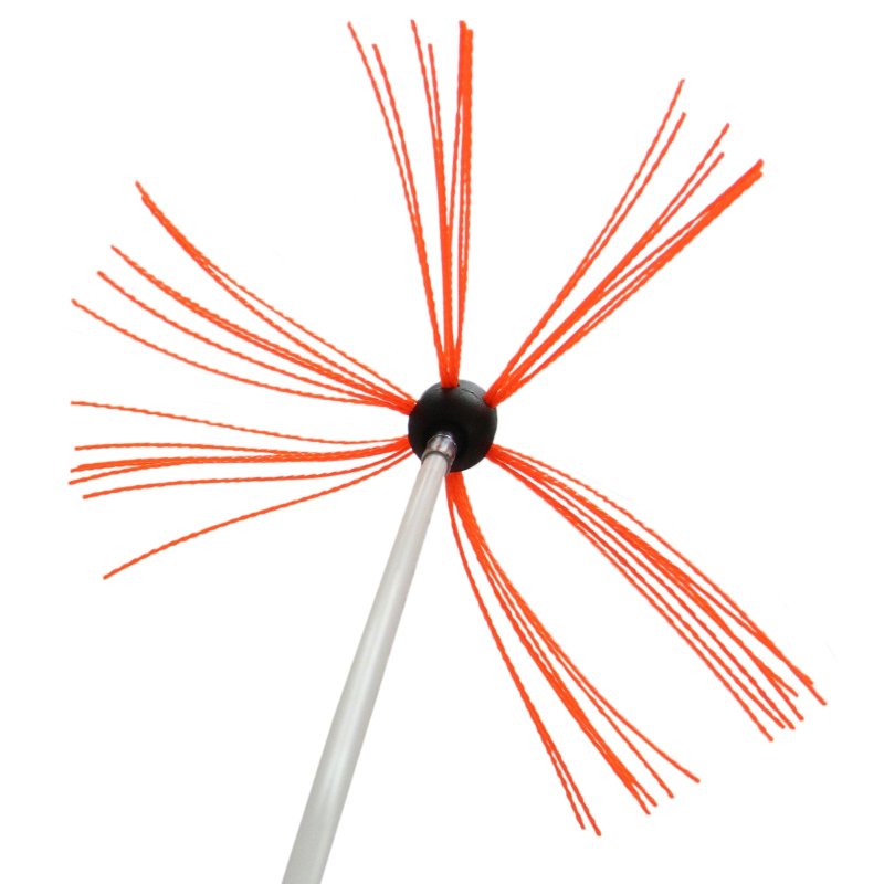 Chimney Sweeper Drill Powered Cleaning Kit Rotary Cleaner Brush Sweeping-brush 11m Fireplace Flue Wood Burner Reinforced Nylon Flexible Rods FREE Dust Sheet FREE Storage Bag Includes Drill Adapter & Allen Key MAXBLAST