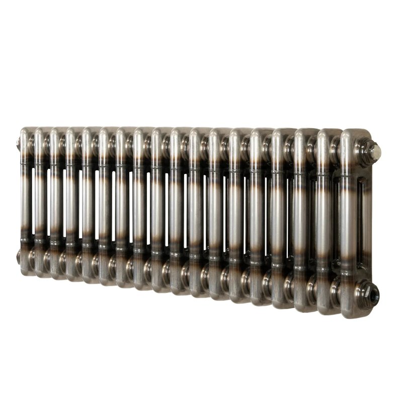 Traditional 2 Column Radiator - 300 x 830mm - Raw Metal