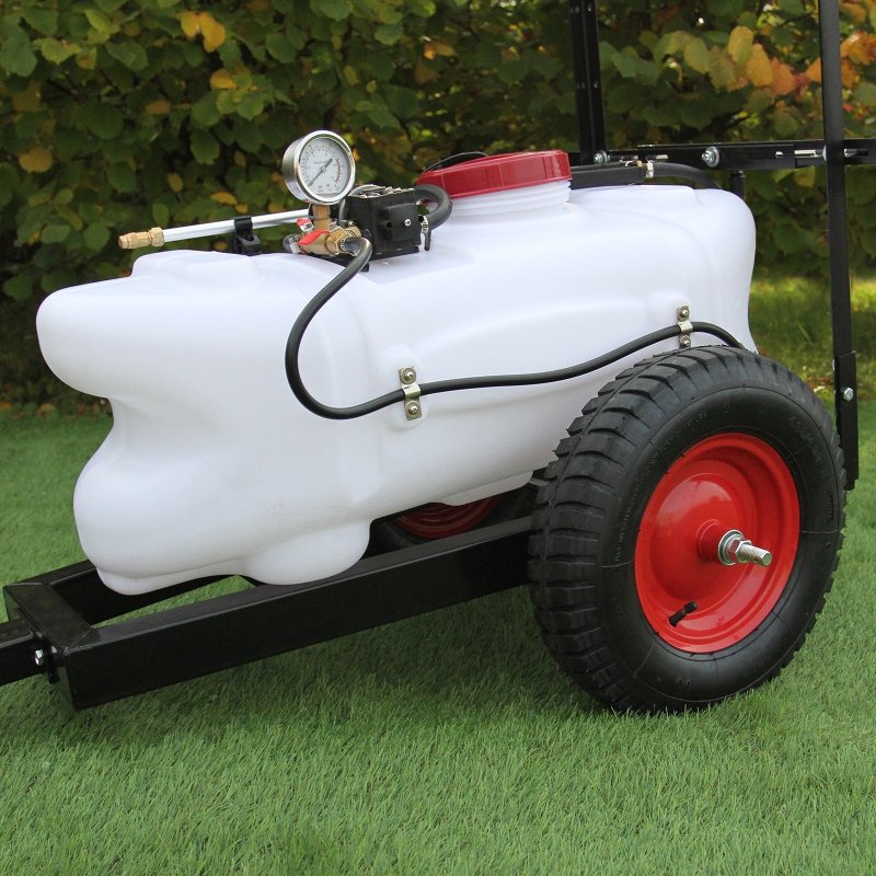 ATV Sprayer Trailer 60L Boom Quad Electric 12V Spot Crops Weed Farm Agricultural Hand Lance Tank Garden