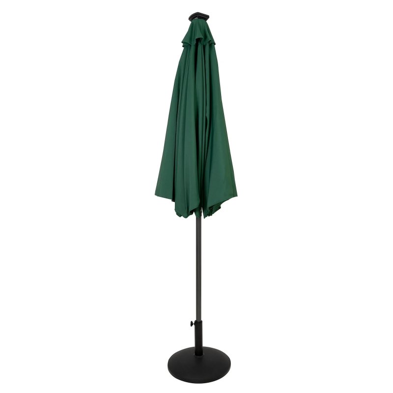 LED Tilt Parasol 2.7m With Tilt Base - Green