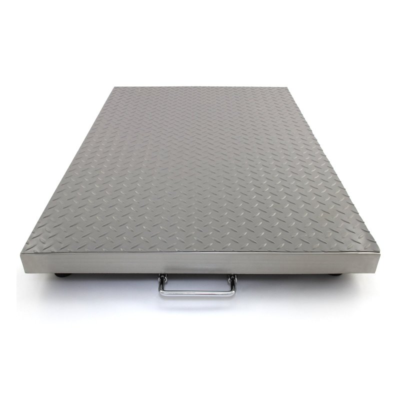 T-Mech Industrial Floor Platform Weighing Scales, 90cm x 60cm, Stainless Steel