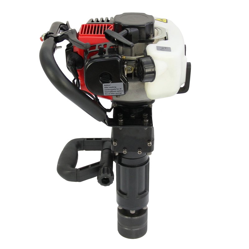 T-Mech Post Driver, 2-Stroke Petrol Fence Knocker, Jack Hammer & Chisel Attachments, Picket Fencing