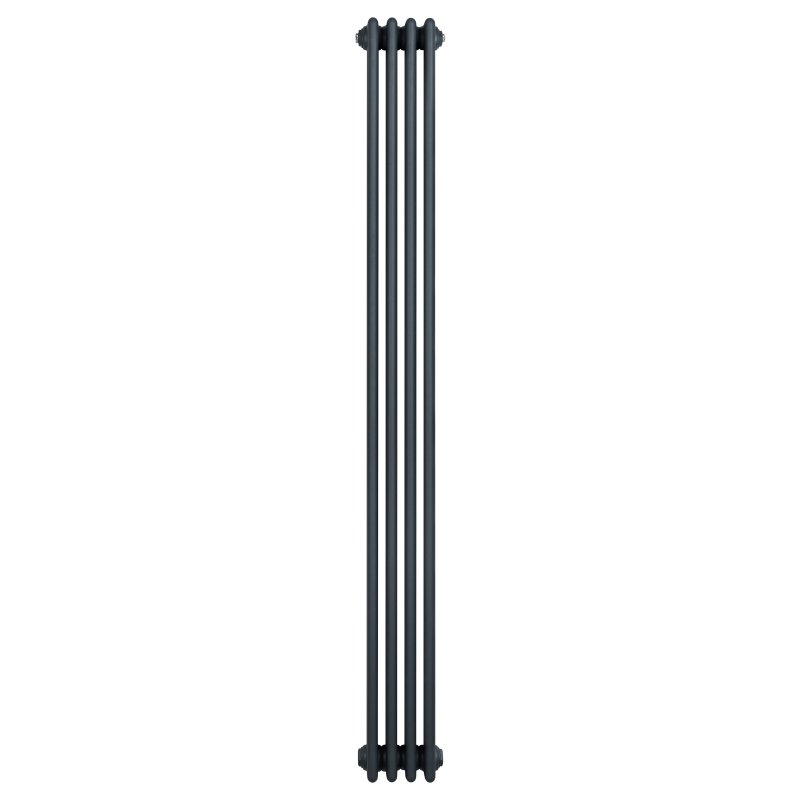 Traditional 4 Column Radiator - 1800 x 200mm - Anthracite Grey
