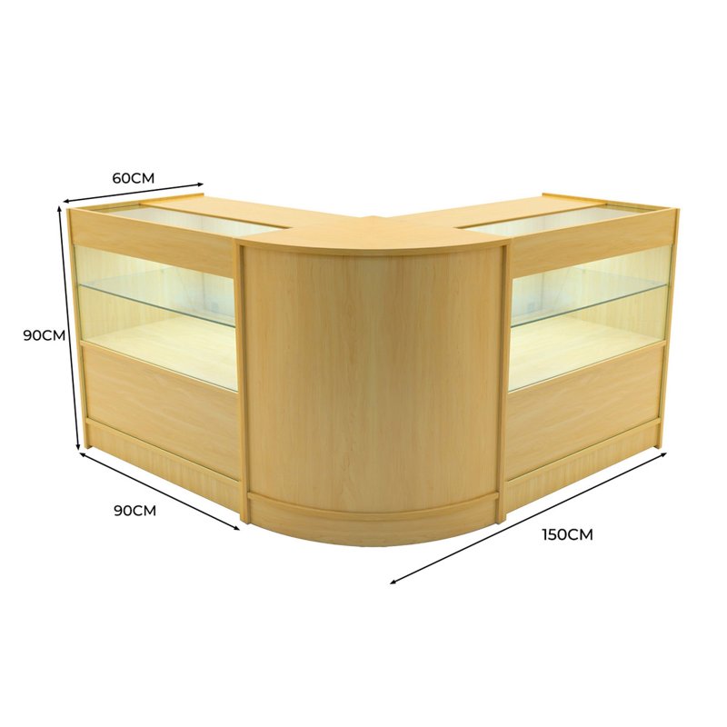 Selene LED Shop Counter Set CM60 & 2 x C900 - Maple