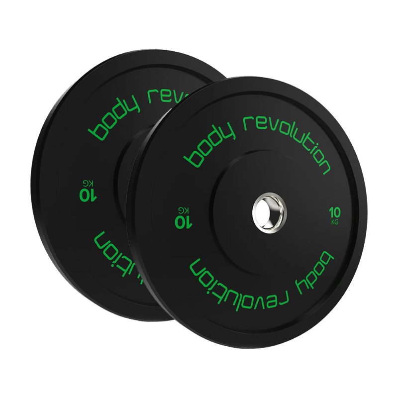 Olympic Bumper Plates Black 10kg Pair
