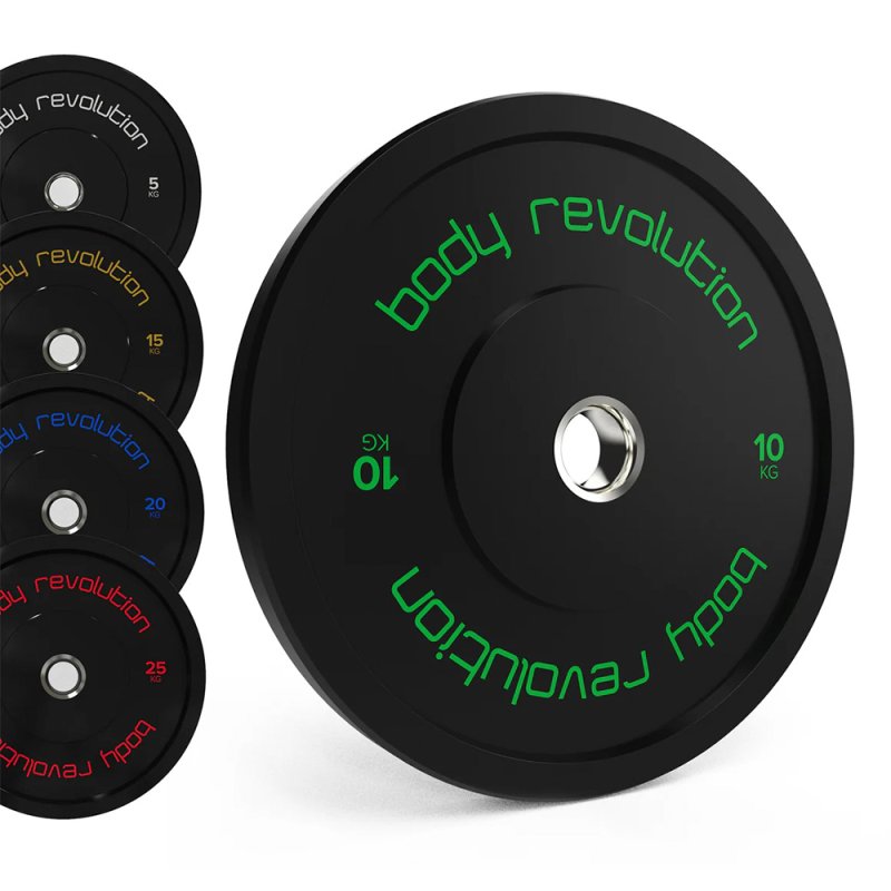 Olympic Bumper Plates Black 10kg Pair