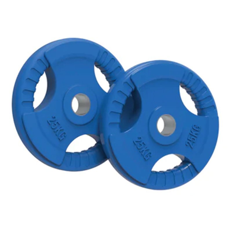 Olympic Tri-Grip Rubber Weight Plates Colour 25 kg Pair
