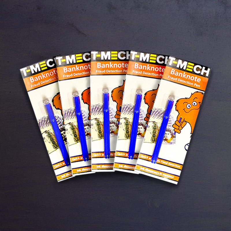 Counterfeit Money Checker Pens Detector Fake Bank Note Currency Checking Pack of 5 Marker Pens