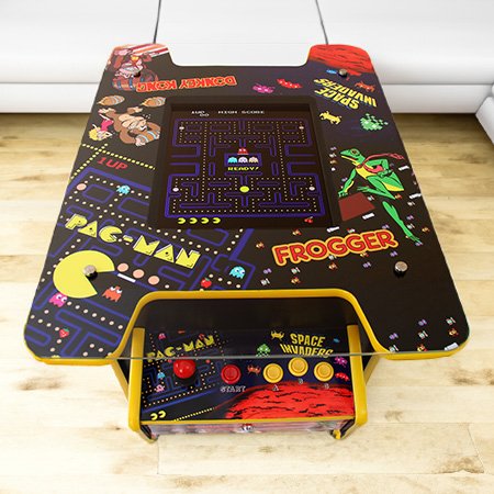 MonsterShop Cocktail Table Retro Arcade Games Machine / 2 Player Classic Cabinet 60 Games