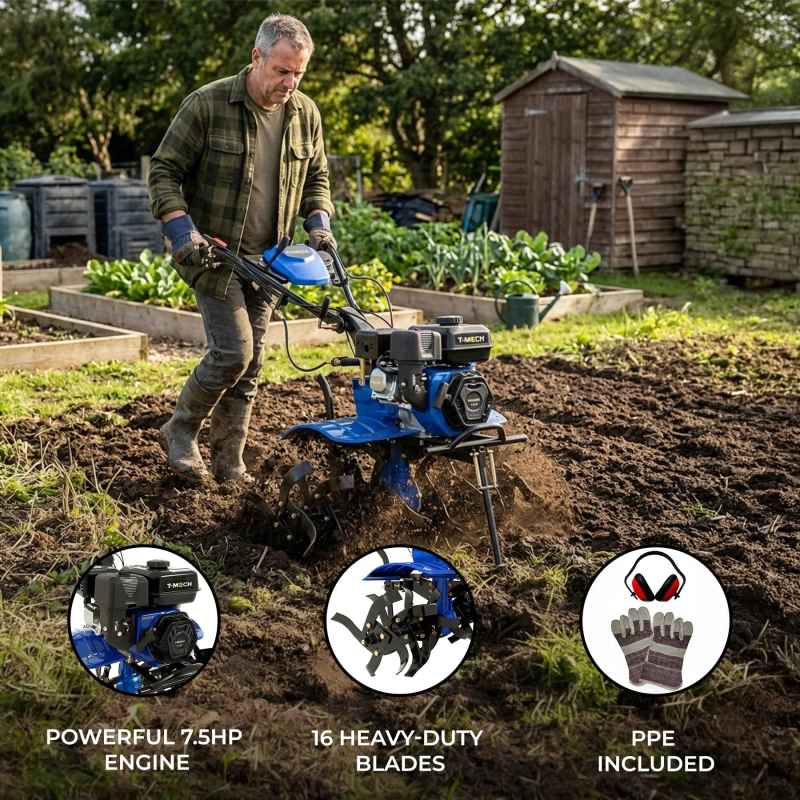 7.5hp Petrol Rotavator