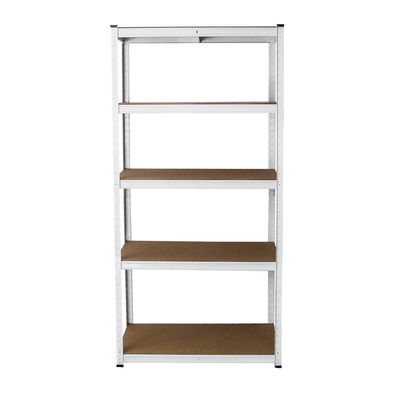 3 Garage Shelving Units 5 Tier Racking Storage Warehouse Bays Industrial Heavy Duty Boltless Steel Shelves / FREE Rubber Mallet & Bay Connectors
