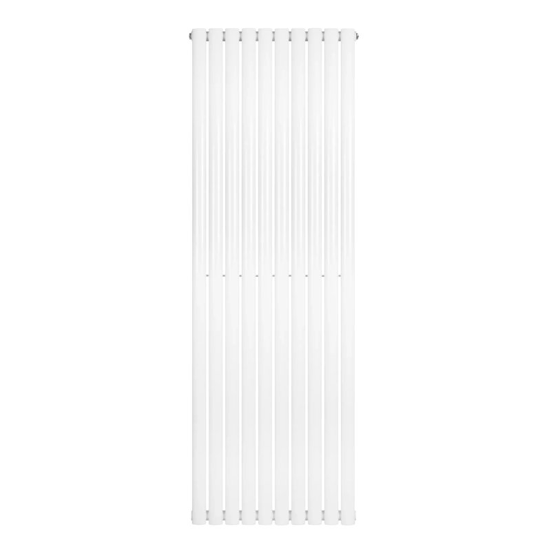 Oval Single Column Radiator - 1800 x 600mm - White