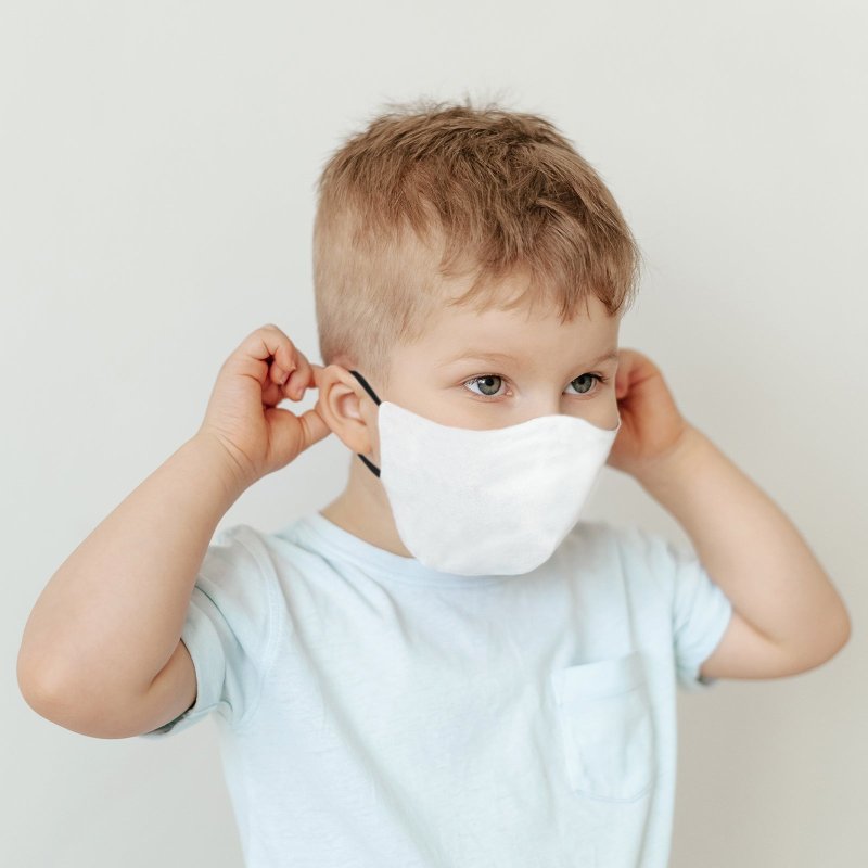 Face Masks Sublimation Blank / 30 Pack Mixed Size Bundle Facemasks / 5 Layer Filter White Dye Childrens Adults Customise Heat Press Print Transfer Personalise Printing Custom Reusable