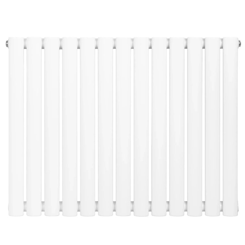 Oval Single Column Radiator - 600 x 780mm - White