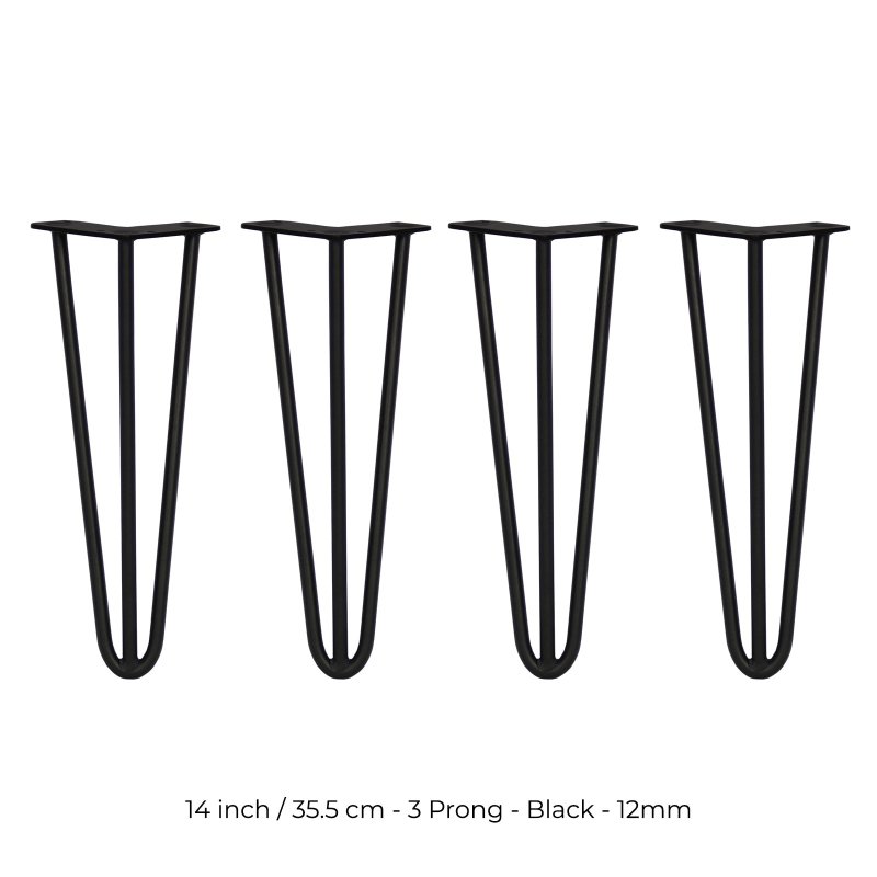 4 x Hairpin Legs / Hair Pin Legs Set SkiSki Legs Furniture Desk Bench Chair Table 14