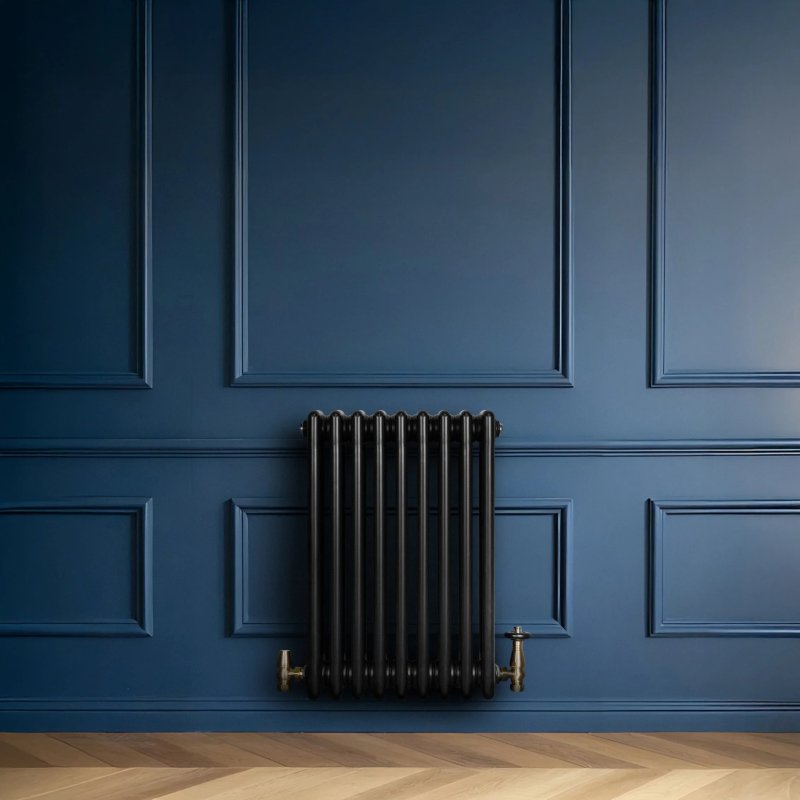 Traditional 4 Column Radiator - 600 x 425mm - Black
