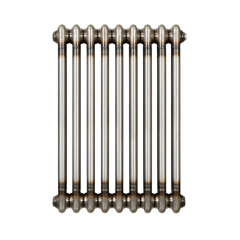 Traditional 2 Column Radiator - 600 x 425mm - Raw Metal