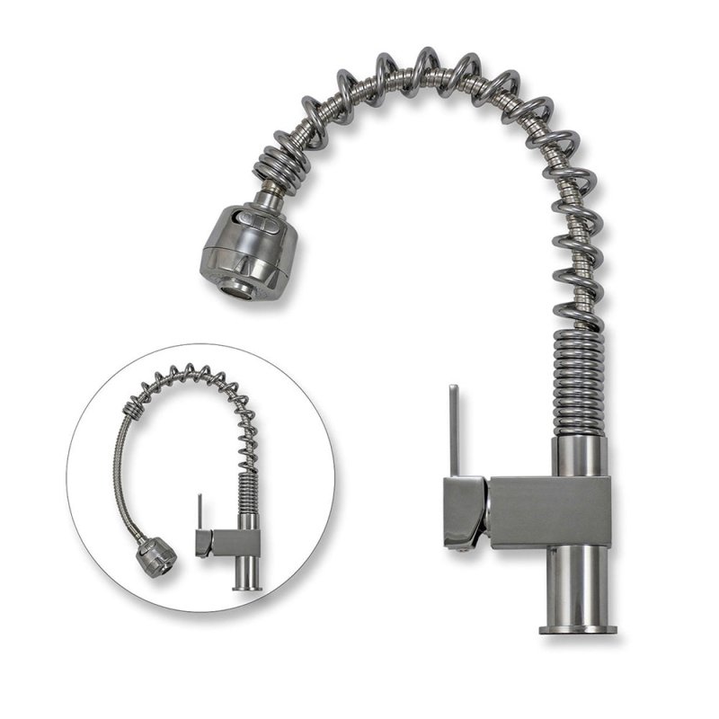 KuKoo Stainless Steel Kitchen Sink Basin & Padstow Tap, Reversible, 105cm x 18cm x 50cm